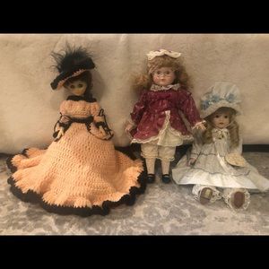 3 super rare vintage 90’s collectible dolls